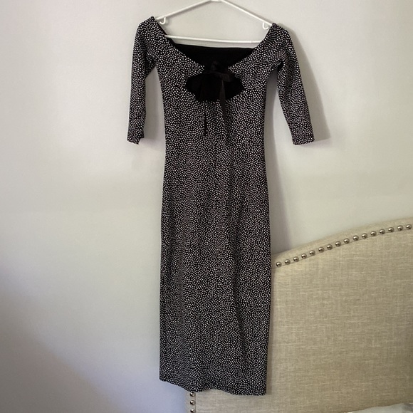 Zara off shoulder polka dot dress - Picture 2 of 4